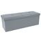Simplify 44" Faux Leather Triple Folding Storage Ottoman